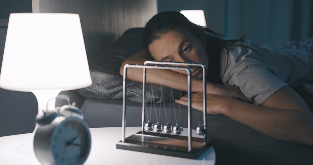 Une femme qui n'arrive pas à dormir